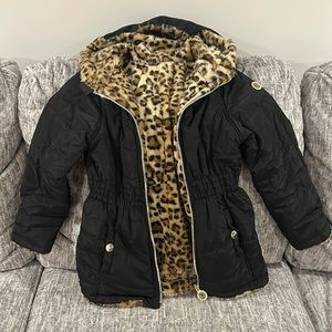 DKNY girls reversible winter coat